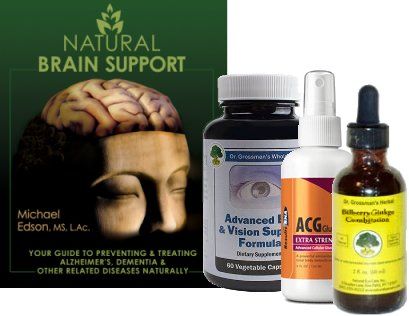 Natural Brain Support Book and Nutrient Package