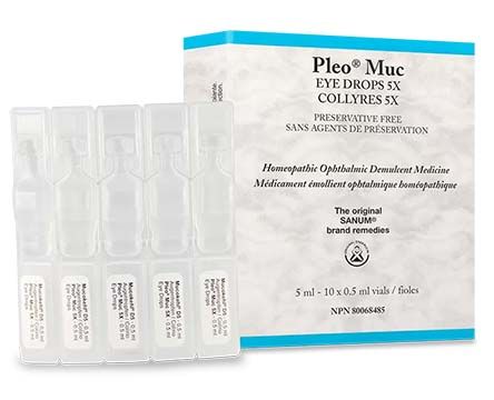 Pleo Muc (Mucokehl) eye drops 10 Single Vials 