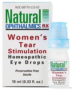 Women's Tear Stimulation Dry Eye Homeopathic Eyedrops 10ml per bottle
