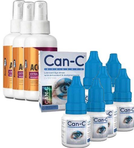 Advanced Lens Can-C Eyedrops plus Glutathione Package 2G