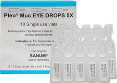 Pleo-MUC (Mucokehl) eye drops 5X (10 Single Vials)